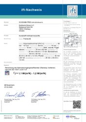 Certyfikat zgodności systemu PVC „Rosenheim” Framex 80